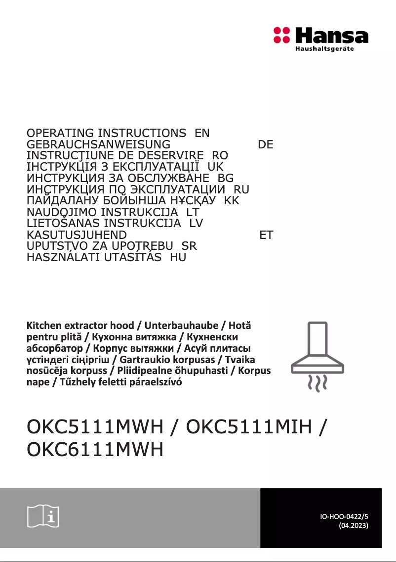 Page n°1 - Manuel utilisateur Hansa OKC5111MWH