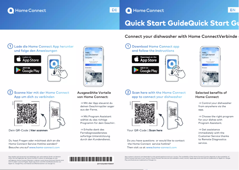 Page 1 de la notice Guide d'installation Bosch SMS4EVI10E