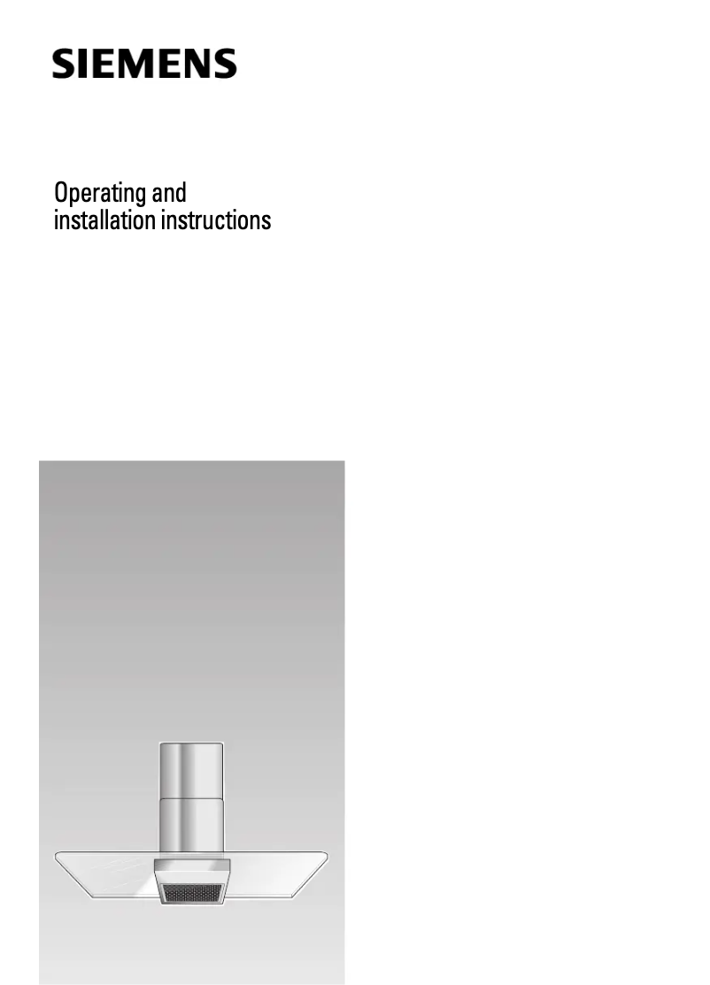 Page 1 de la notice Manuel utilisateur Siemens LC654GA20B