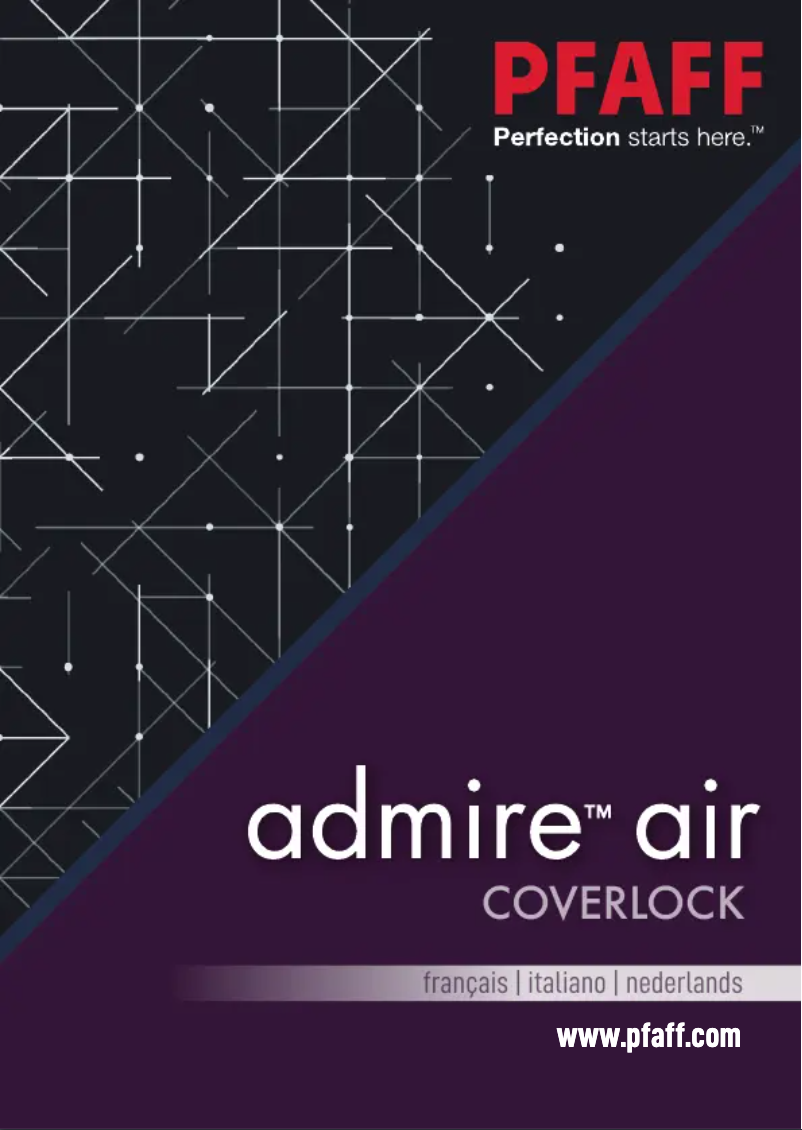 Page 1 de la notice Manuel utilisateur Pfaff Admire Air