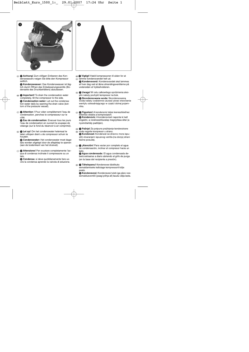 Page 1 de la notice Manuel utilisateur Proviel HK 1500/1