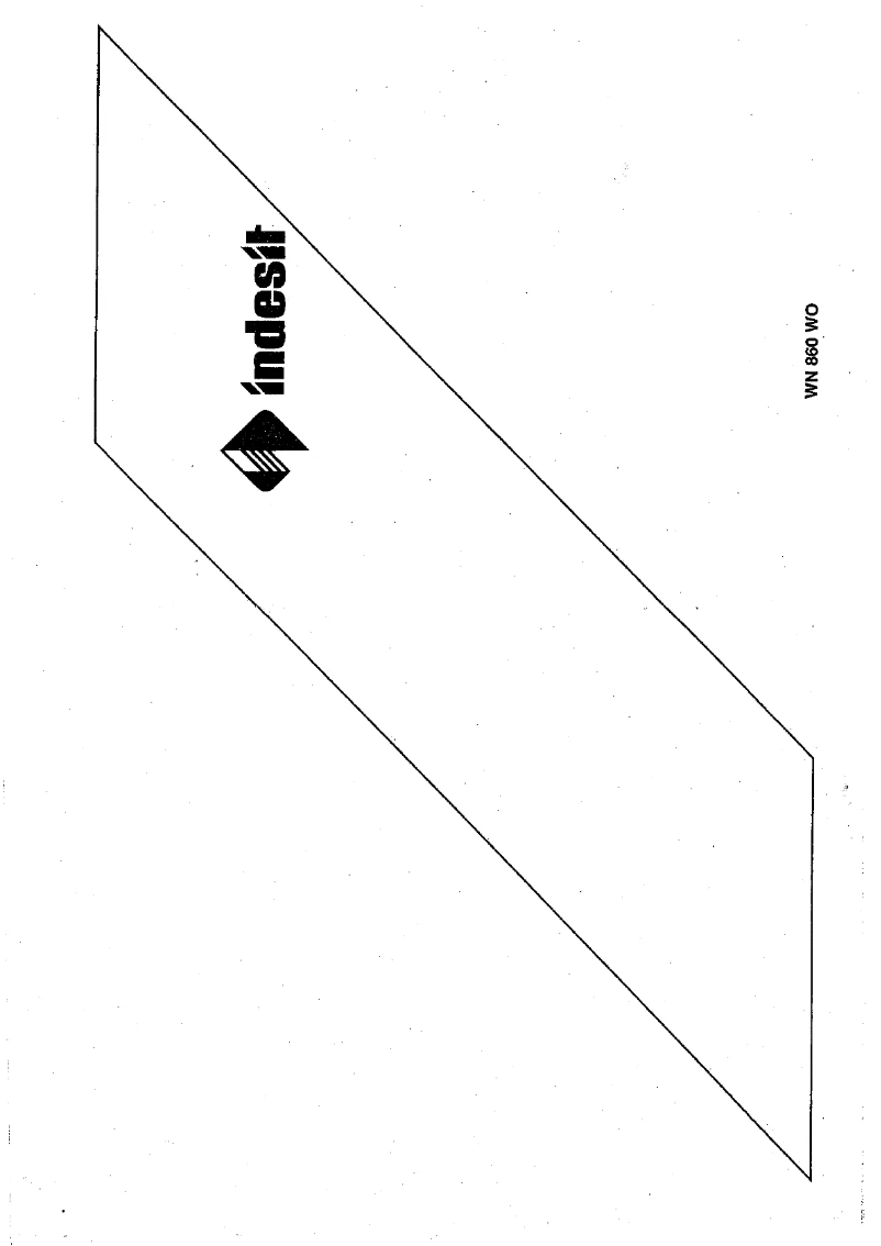 Page 1 de la notice Manuel utilisateur Indesit WN 860 WO