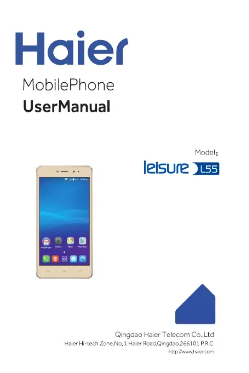 Página 1 del manual Manual de usuario Haier L55S