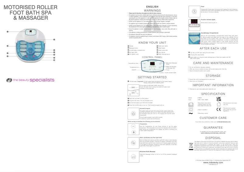 Page 1 de la notice Manuel utilisateur Rio Deluxe