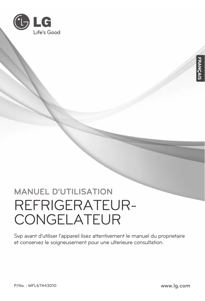 Page n°1 - Manuel utilisateur LG GR-M762GSH