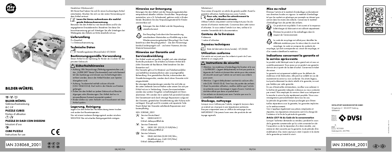 Page 1 de la notice Manuel utilisateur Playtive IAN 338068