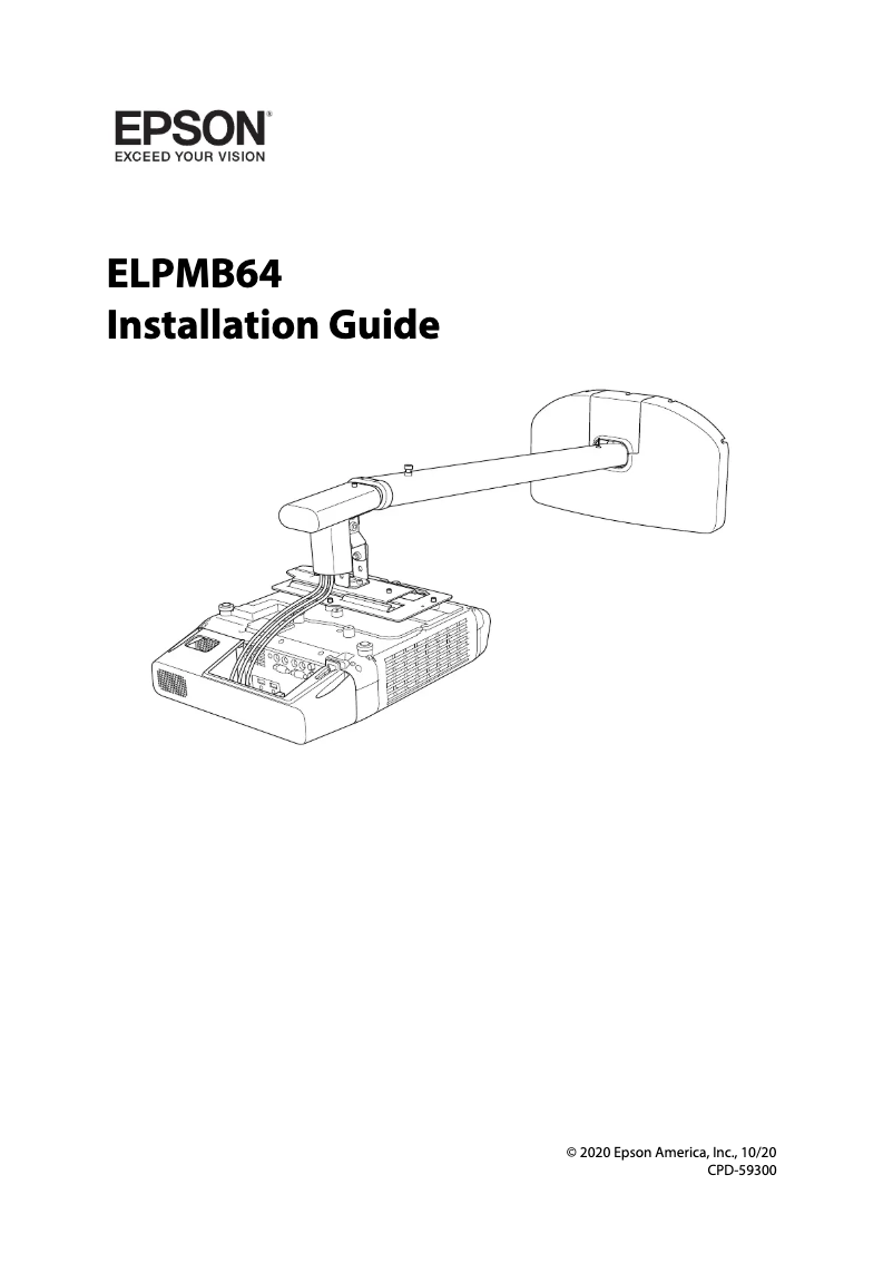 Página 1 del manual Guía de instalación Epson EB-L210SF