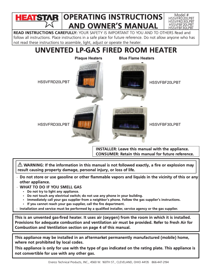 Image de la première page du manuel de l'appareil HSSVFRD20LPBT