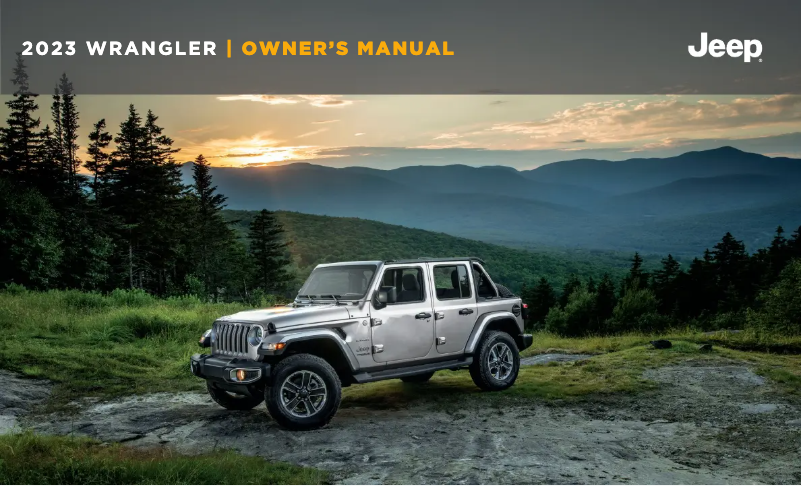 Page 1 de la notice Manuel utilisateur Jeep Wrangler (2023)