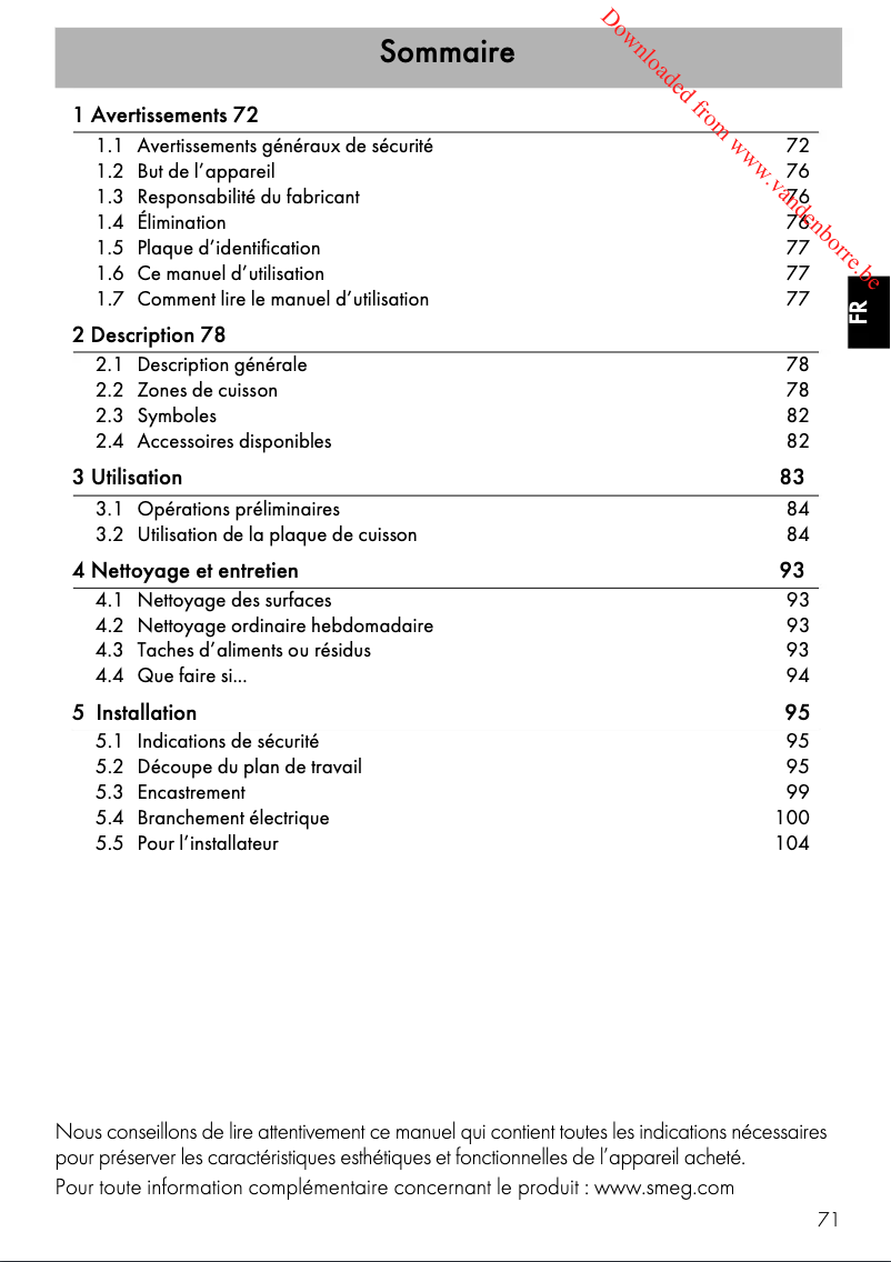 Image de la première page du manuel de l'appareil SE384EMTB