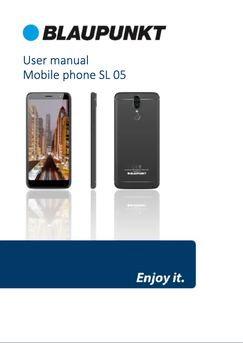 Página 1 del manual Manual de usuario Blaupunkt SL 05