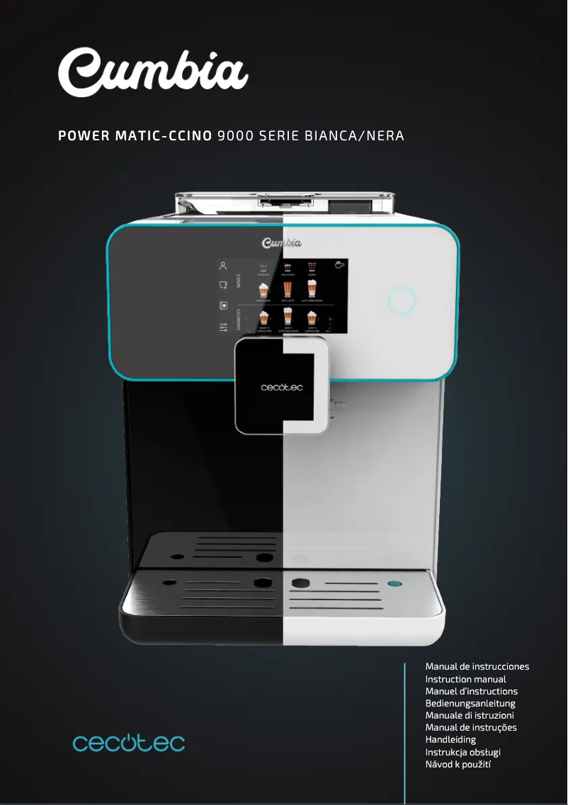 Image de la première page du manuel de l'appareil Power Matic-ccino 9000 Serie