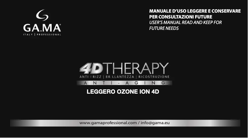 Page n°1 - Manuel utilisateur GA.MA Leggero Ion 4D