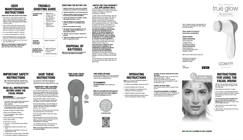 Image de la première page du manuel de l'appareil FCB7