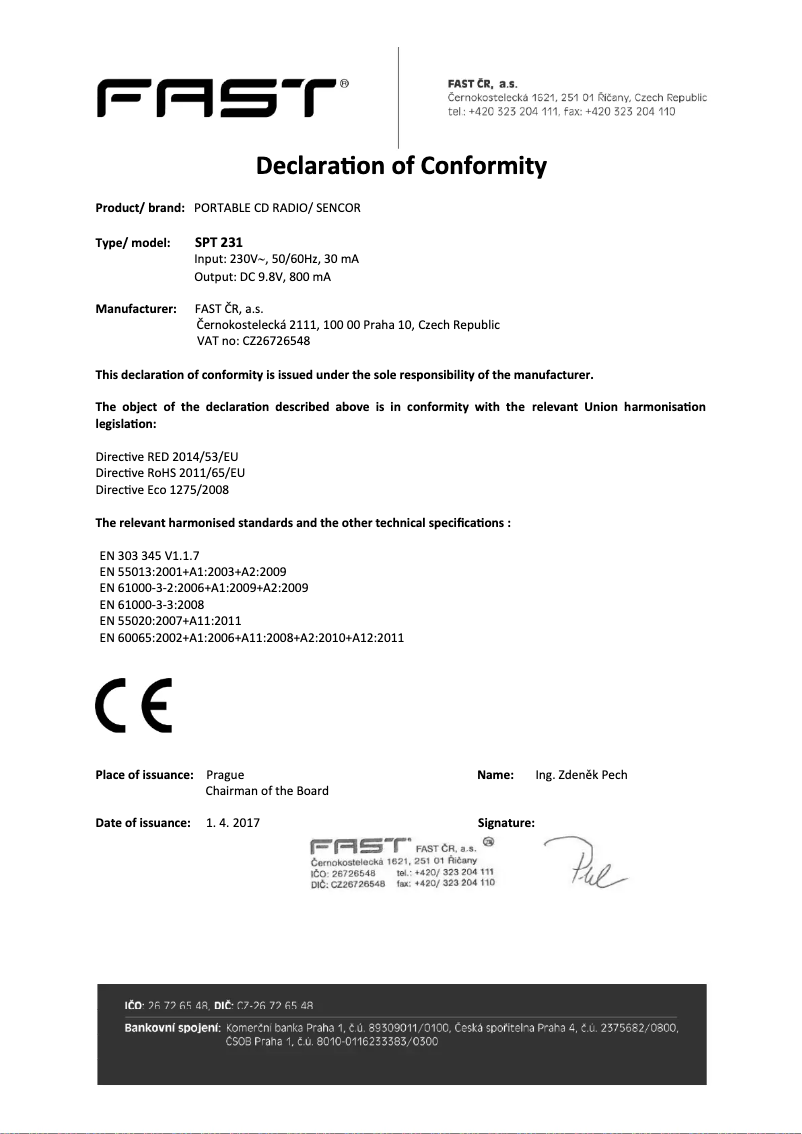 Image de la première page du manuel de l'appareil SPT 231