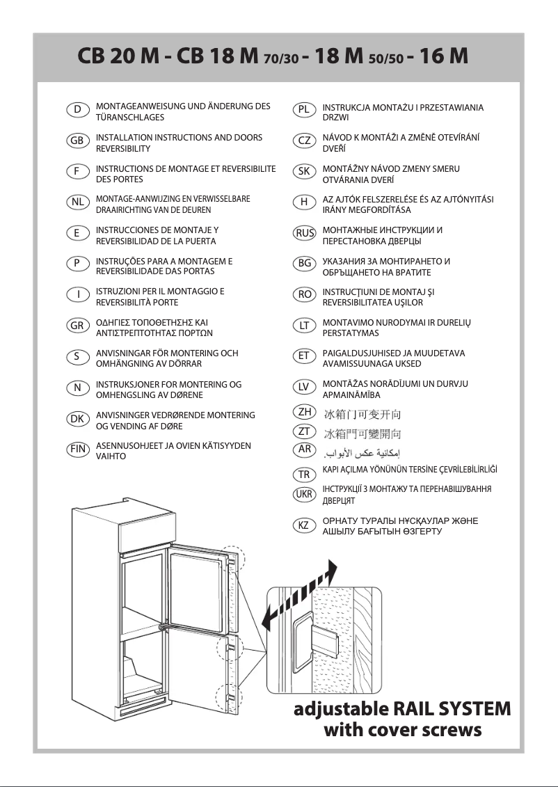 Page 1 de la notice Guide d'installation Whirlpool ART 883/A+/NF