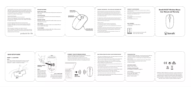 Image de la première page du manuel de l'appareil M-257