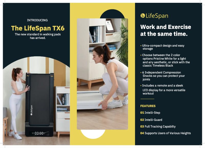 Page 1 de la notice Brochure LifeSpan TX6