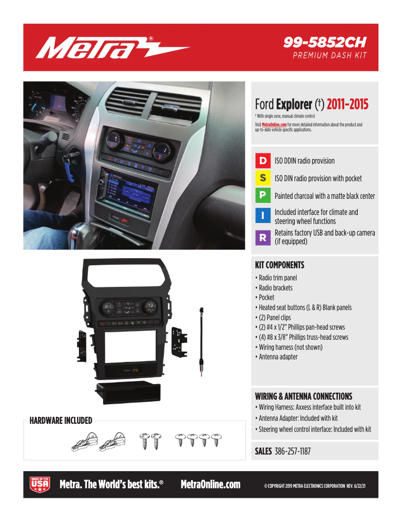 Page 1 de la notice Fiche technique AXESS 99-5852CH