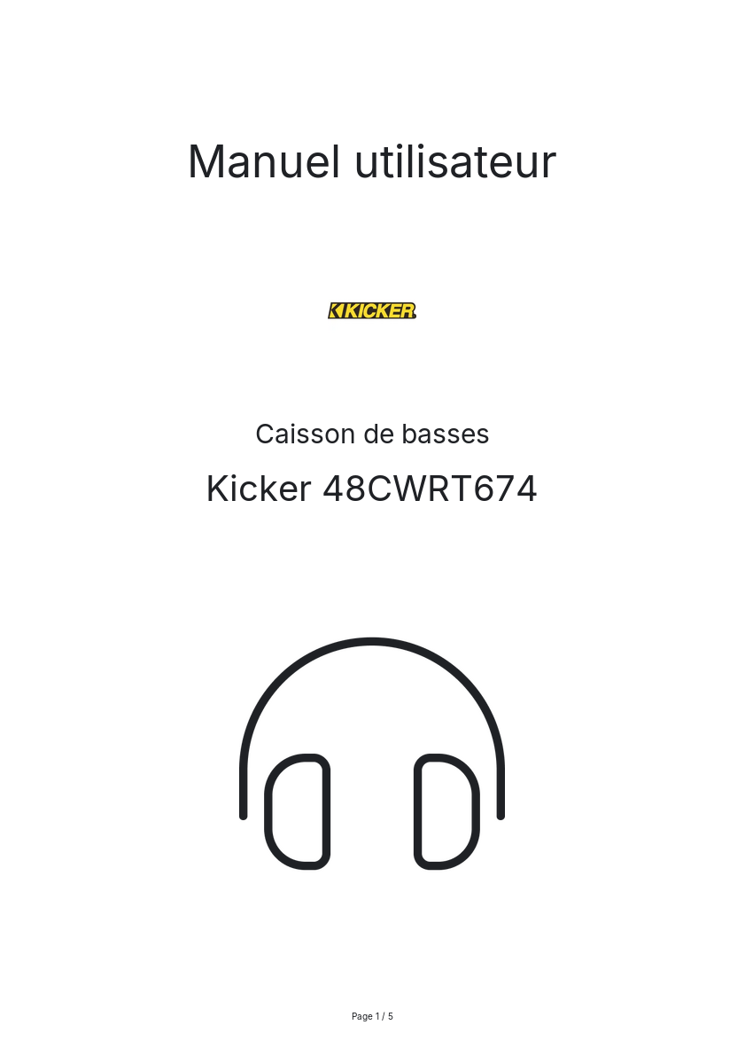Image de la première page du manuel de l'appareil 48CWRT674