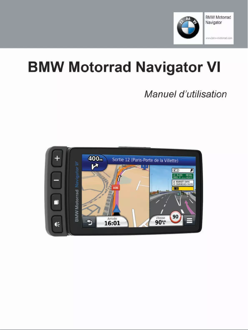 Page n°1 - Manuel utilisateur Garmin BMW Motorrad Navigator VI