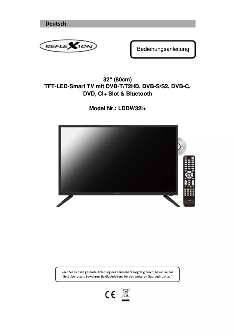 Page 1 of the manual User Manual Reflexion LDDW32I+