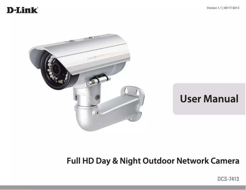 Page 1 de la notice Manuel utilisateur D-Link DCS-7413