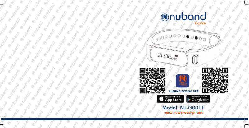 Image de la première page du manuel de l'appareil Evolve NU-G0011