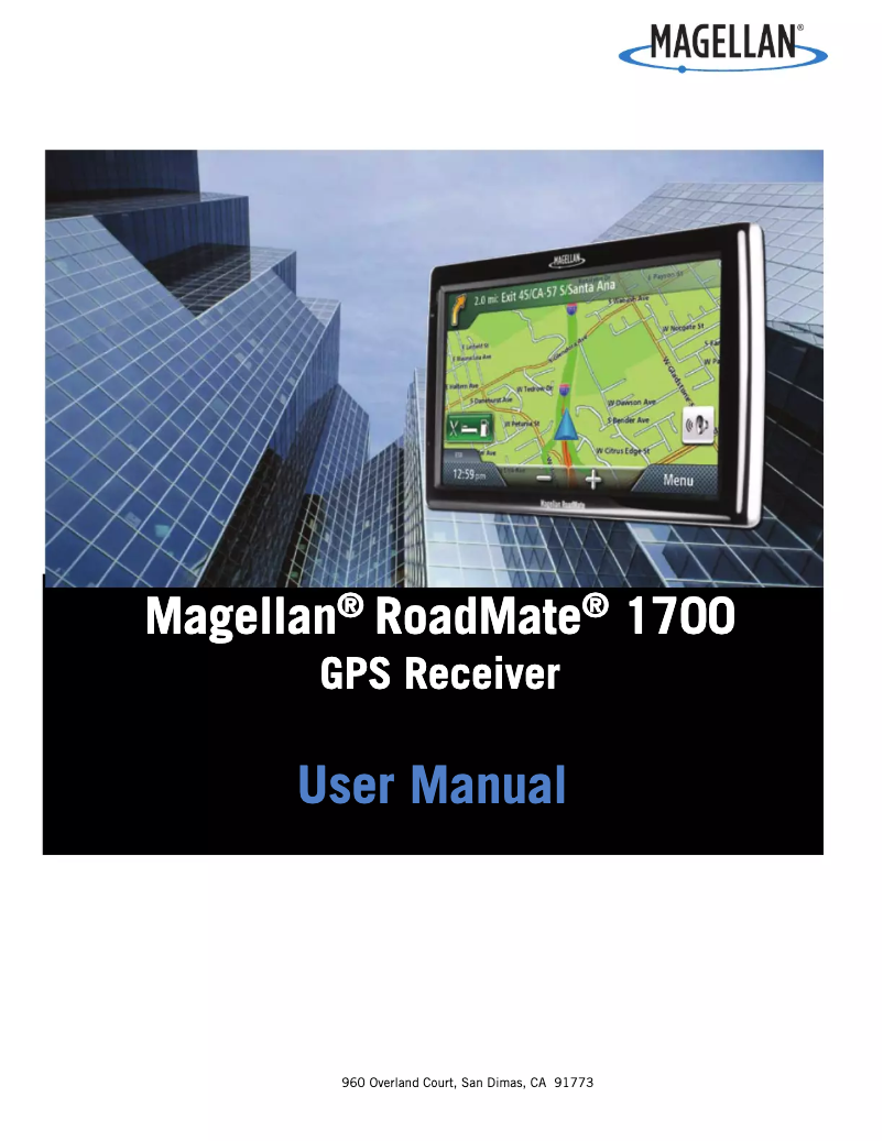 Image de la première page du manuel de l'appareil RoadMate 1700-LM