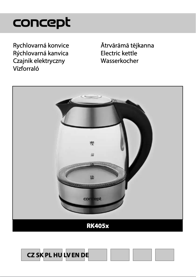 Page n°1 - Manuel utilisateur Concept RK4055