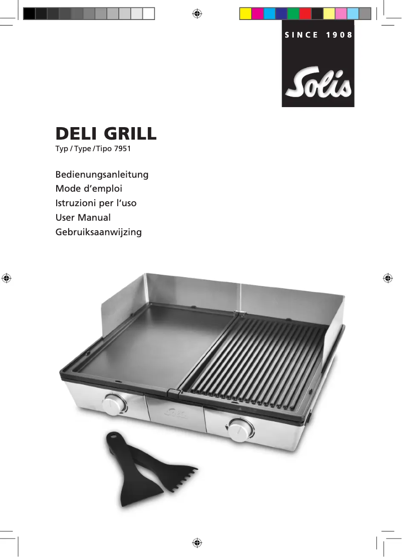 Page n°1 - Manuel utilisateur Solis Deli Grill 7951