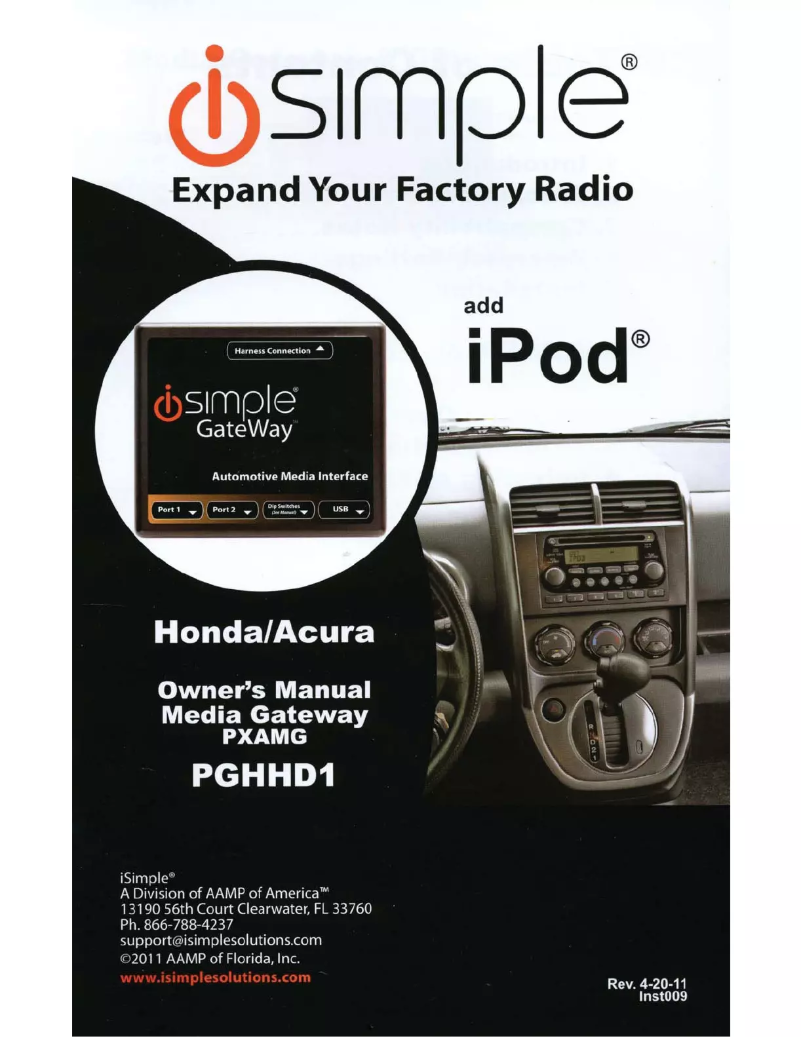 Página 1 del manual Manual de usuario iSimple GateWay ISIM74