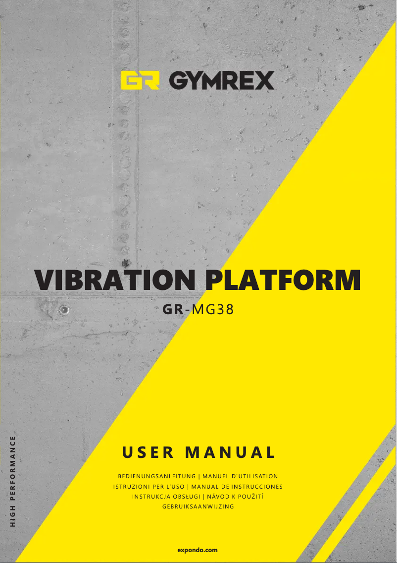 Image de la première page du manuel de l'appareil GR-MG38