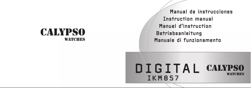 Page n°1 - Manuel utilisateur Calypso K5592