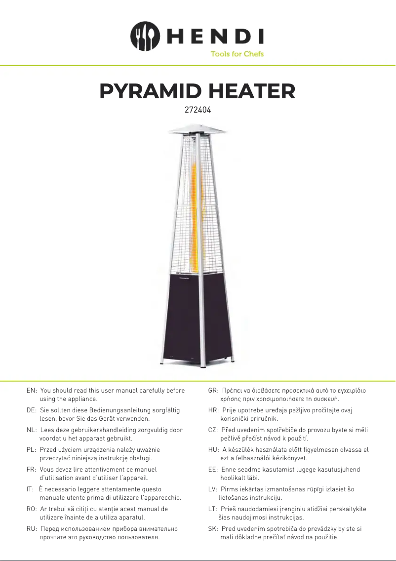 Image de la première page du manuel de l'appareil 272404