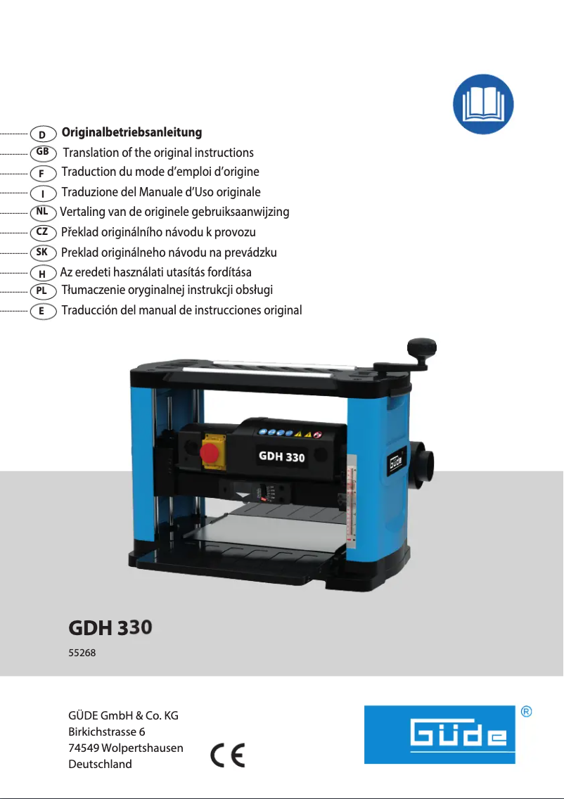 Imagen de la primera página del manual del dispositivo GDH 330