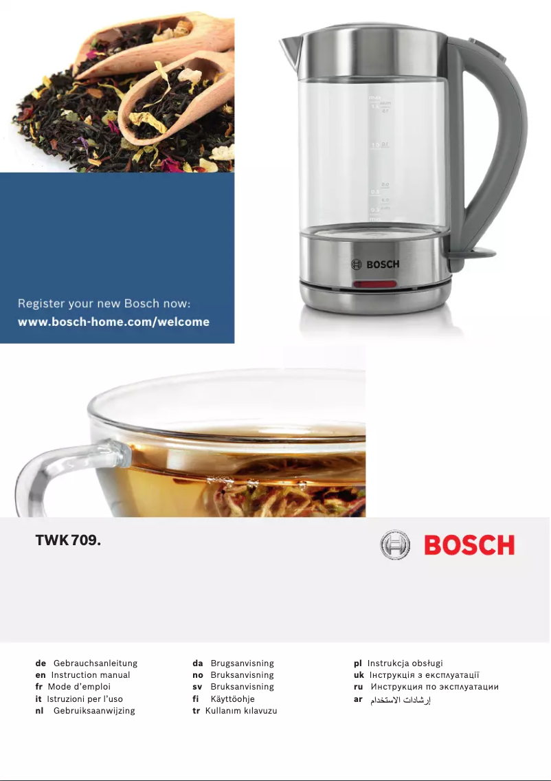 Image de la première page du manuel de l'appareil TWK7090B