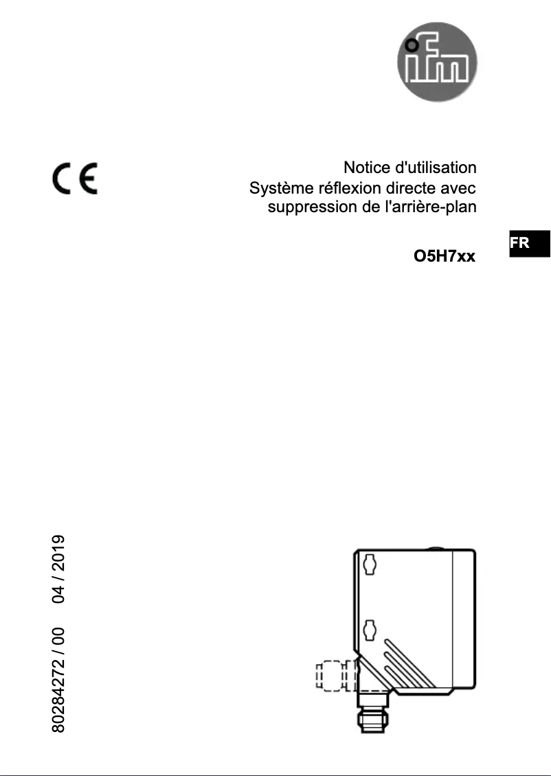Page n°1 - Manuel utilisateur IFM O5H700