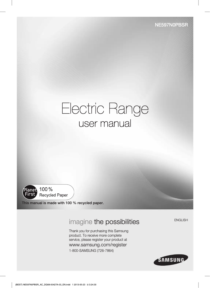 Image de la première page du manuel de l'appareil NE597N0PBSR