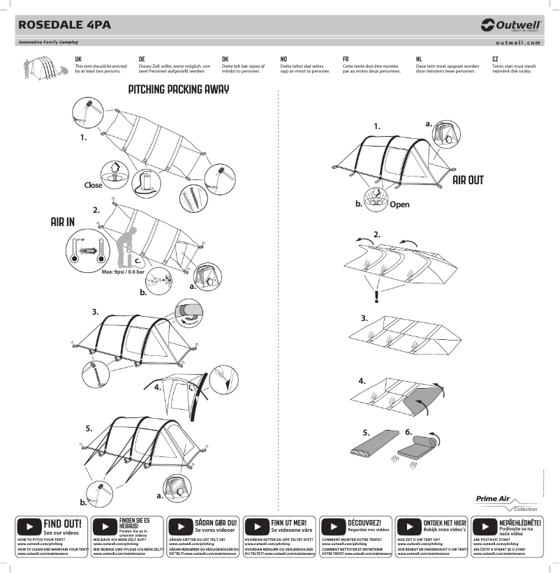 Image de la première page du manuel de l'appareil Rosedale 4PA