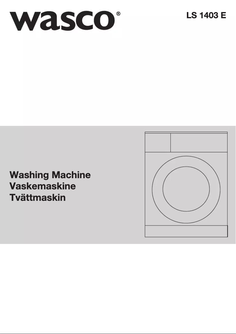 Página 1 del manual Manual de usuario Wasco LS 1403 E