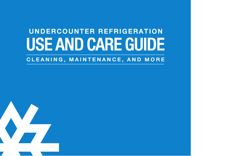 Page 1 de la notice Manuel d'utilisation et d'entretien Sub-Zero UC-24BG/O