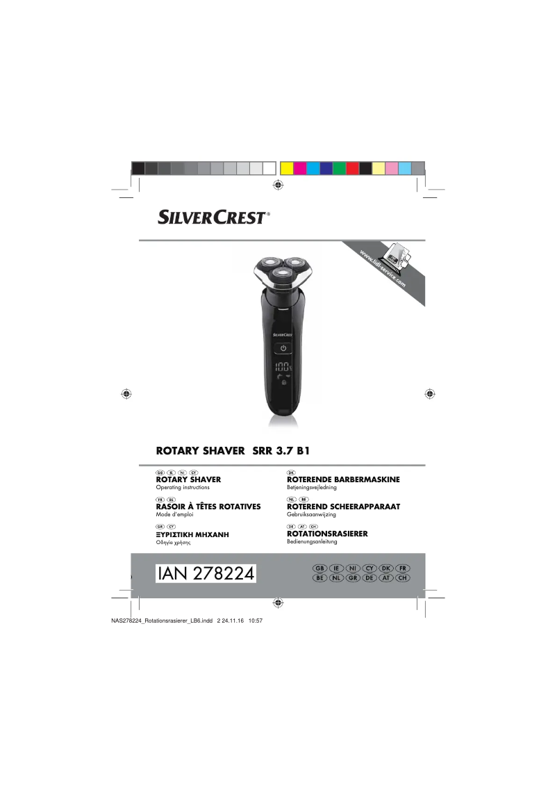Page n°1 - Manuel utilisateur SilverCrest SRR 3.7 B1