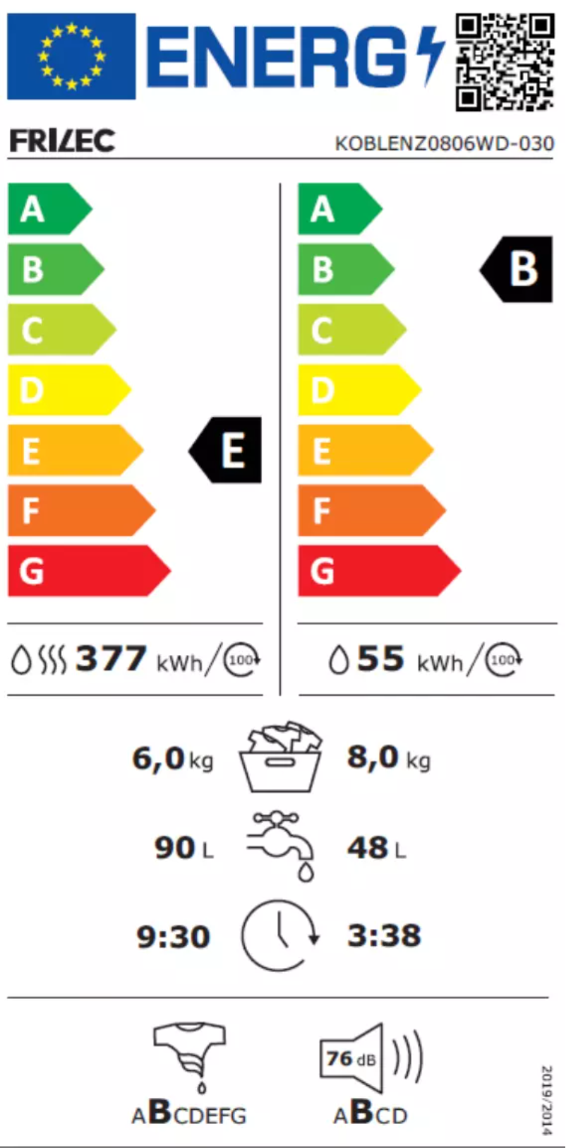 First page image of the manual for KOBLENZ0806WD-030
