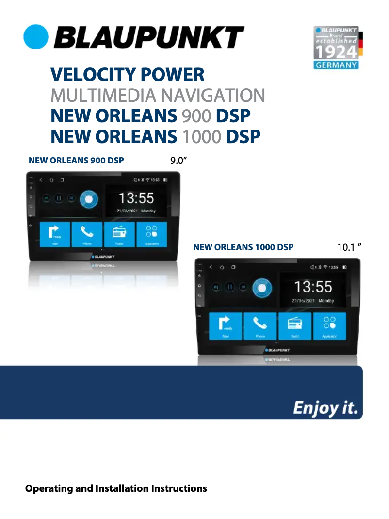 Imagen de la primera página del manual del dispositivo New Orleans 900 DSP