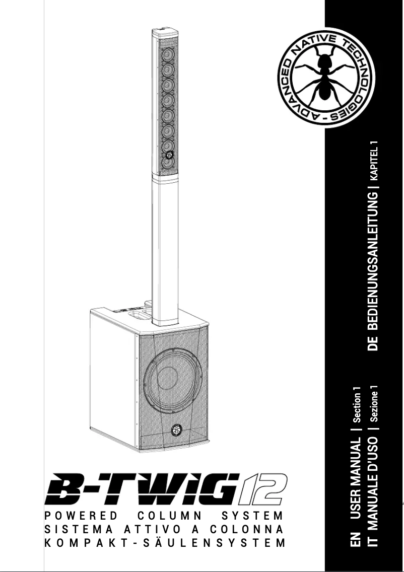 Page 1 de la notice Manuel utilisateur ANT B-Twig 12