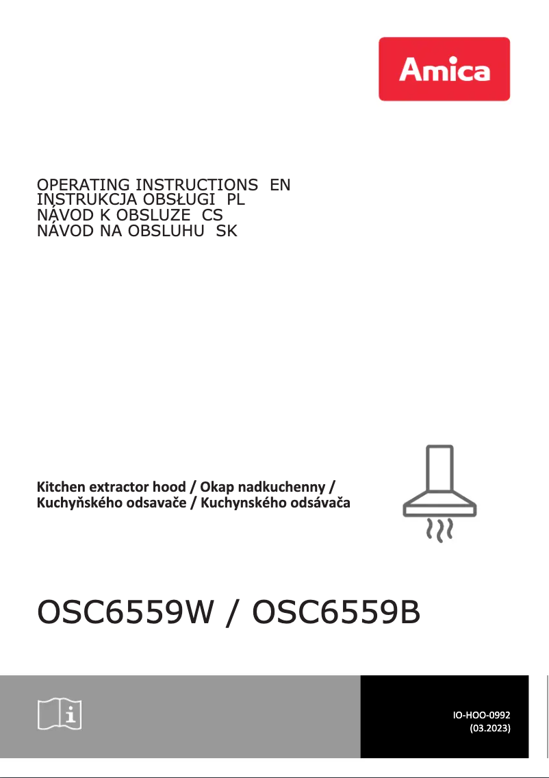 Page n°1 - Manuel utilisateur Amica OSC6559B