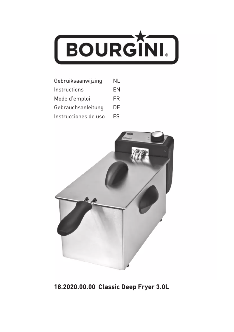 Page n°1 - Manuel utilisateur Bourgini Classic 18.2020.00.00