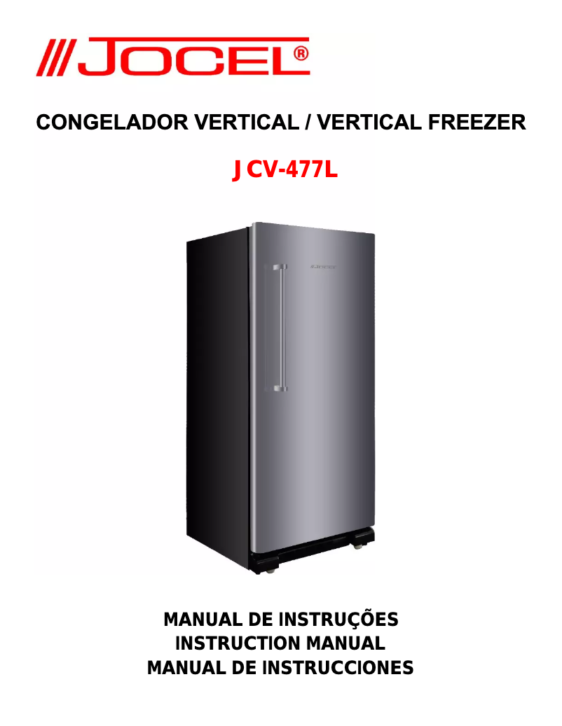 Page n°1 - Manuel utilisateur Jocel JCV-477L