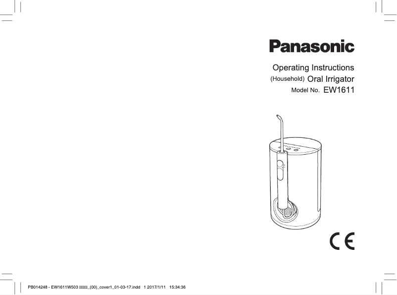 Page n°1 - Manuel utilisateur Panasonic EW1611